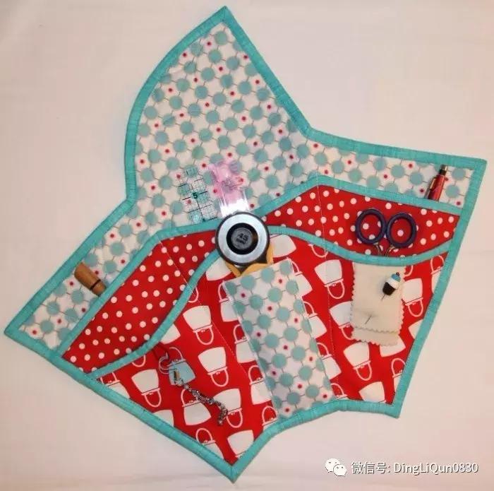 手工布艺挂墙收纳包,剪刀包收纳定制