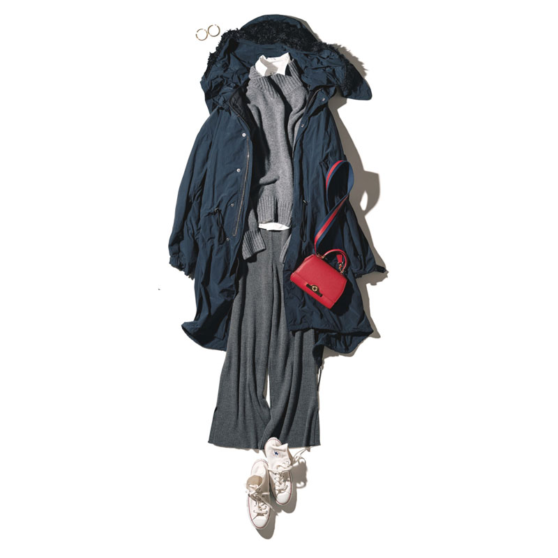 黑色棉服显瘦不臃肿上班,这样穿棉服才时髦