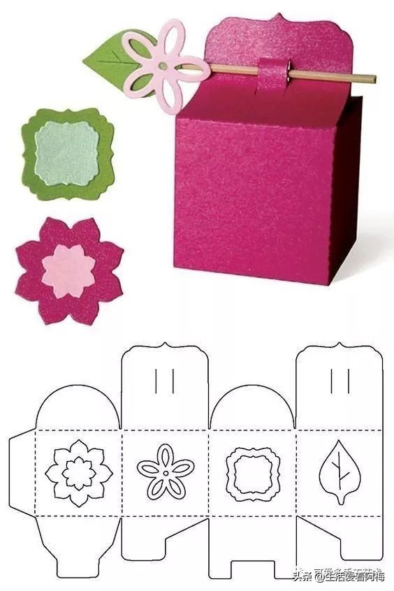 精美diy手工盒如何折,纸艺DIY摆件