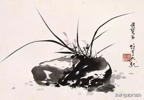 国画兰花画法免费技法教程,国画兰花绘画图