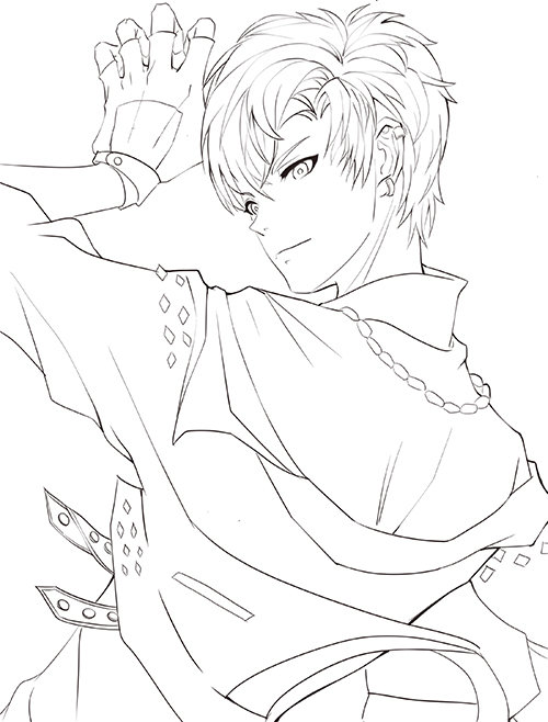 绘画线不流畅,绘画线稿上色教程