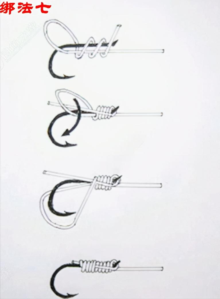 绑钩教学慢动作最结实的绑钩,一遍就能学会的最牢固绑钩方法