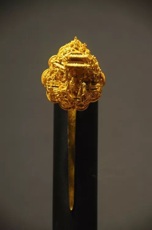 南京博物馆黄金玉器,博物馆古代黄金饰品