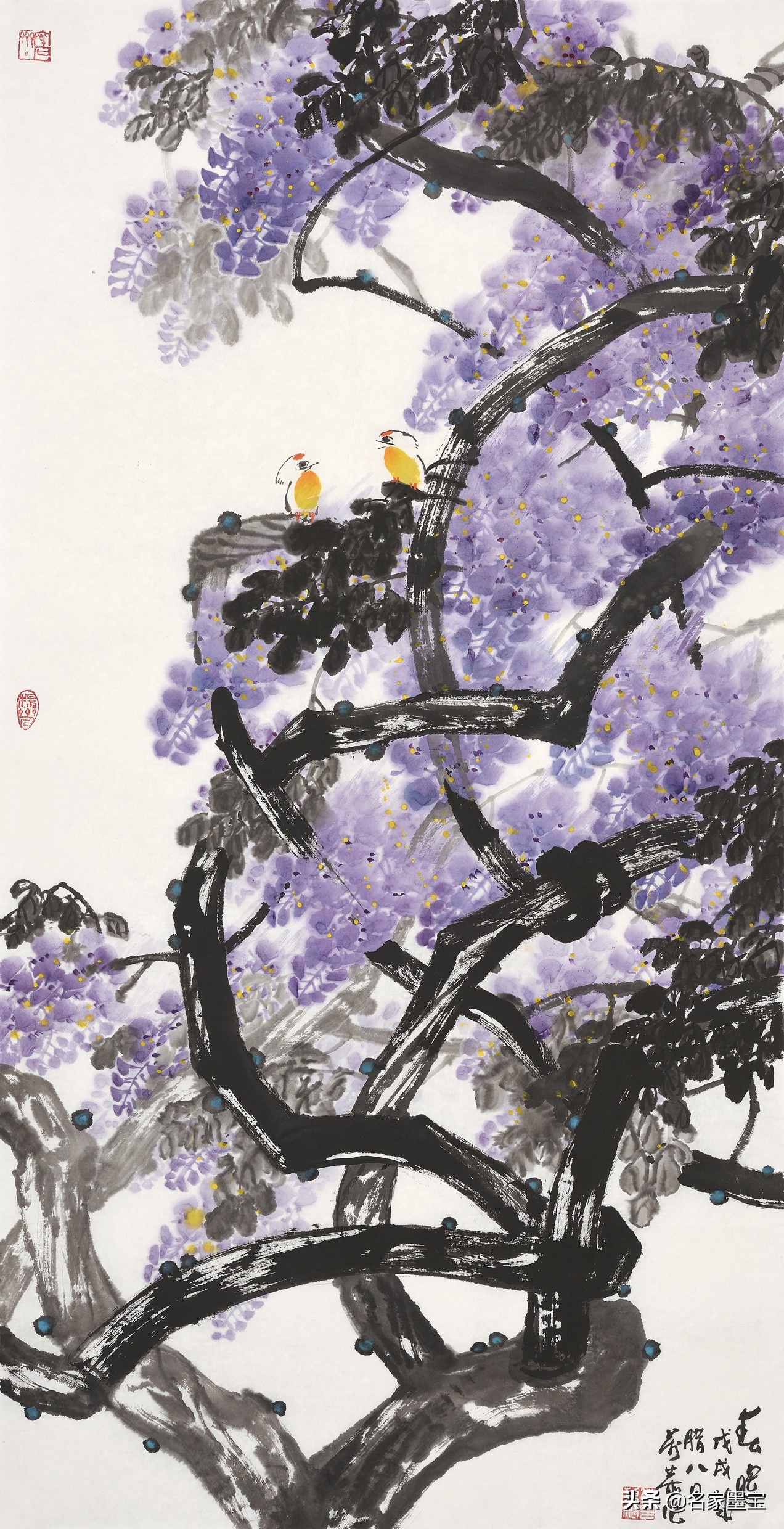 四川画家刘德扬写意花鸟作品欣赏,画家刘庚写意花鸟画作品欣赏图文