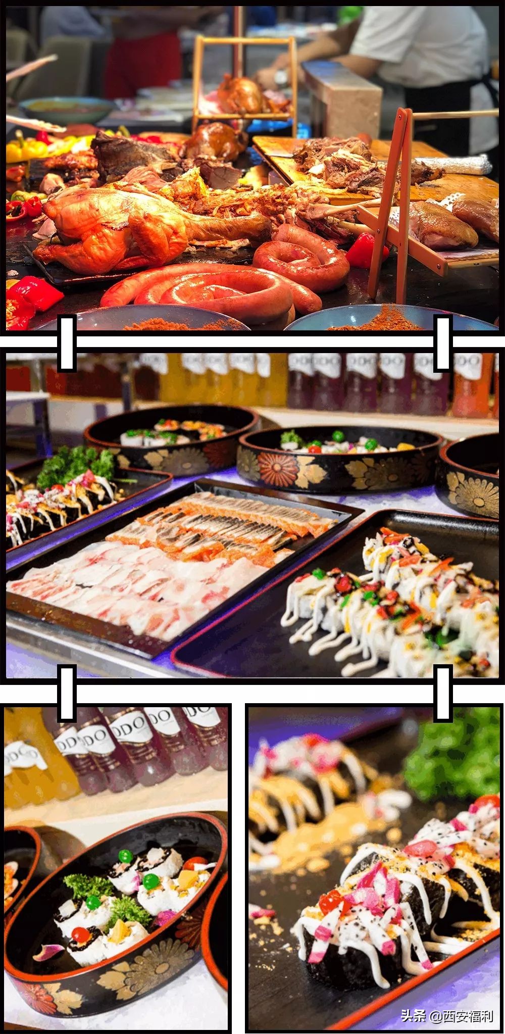 吃过他家的牛排，才知道啥叫牛排自助餐。难怪这么多人排队也去吃