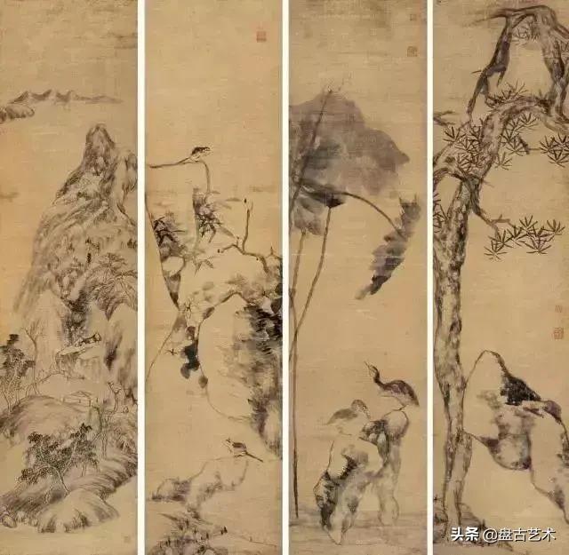 画出艺术家人生大寂寞的国画艺术作品——盘古油画艺术