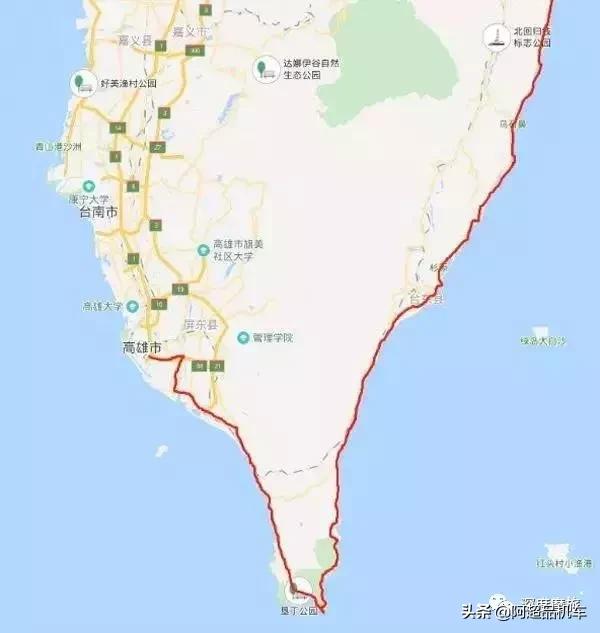 台湾环岛摩旅多少公里,摩旅台湾环岛路线攻略