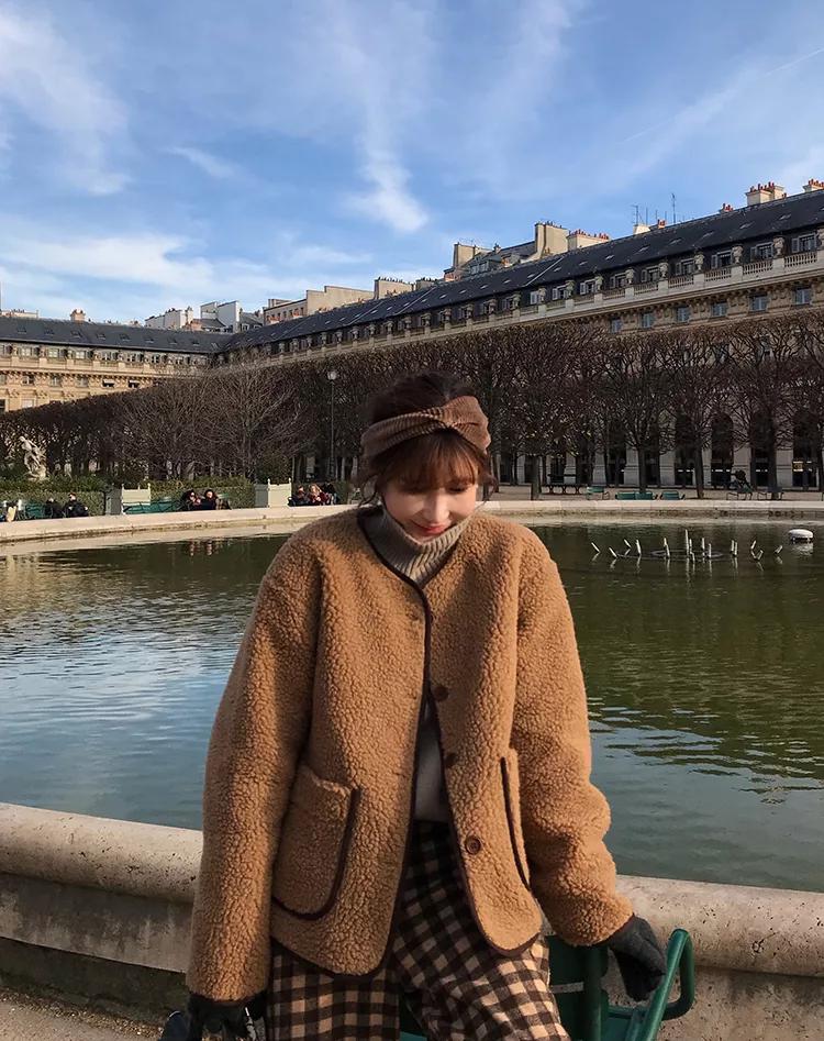 韩系欧尼风衣外套,韩国欧尼黑色大衣搭配