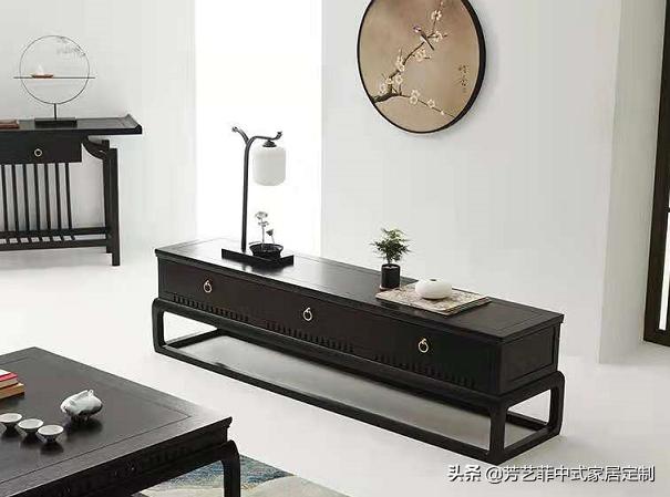 新中式客厅电视柜效果图,餐厅客厅电视柜隔断柜新中式