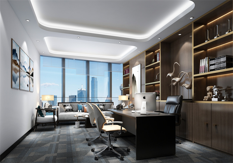 董事长办公室豪华装修风格视频,董事长办公室装修高级感
