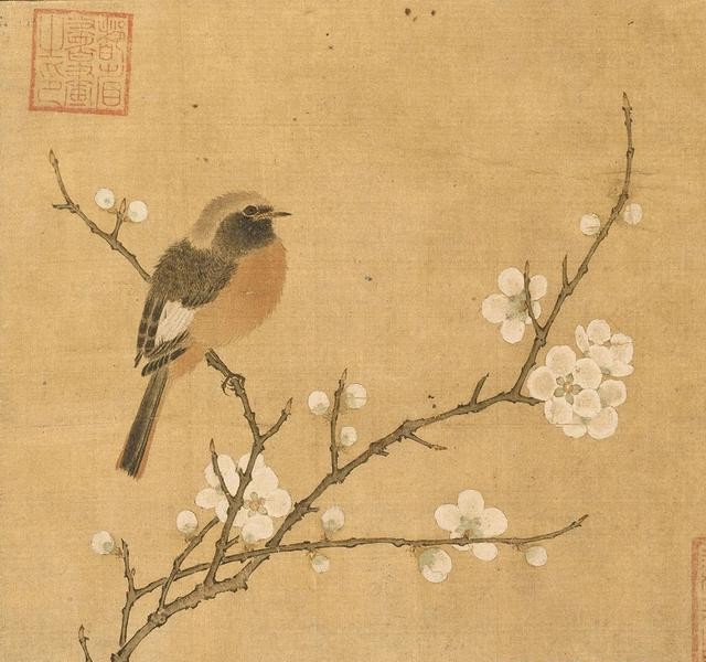 宋画花鸟虫鱼卷,宋画里的花鸟图片