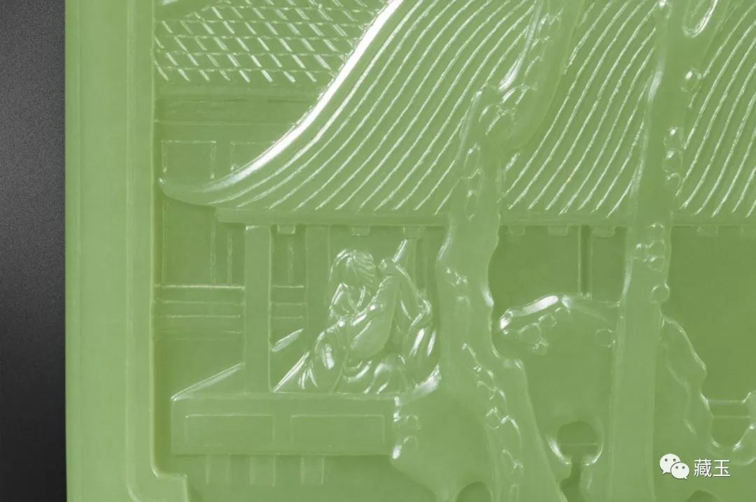 和田玉牌上的闲情幽曲