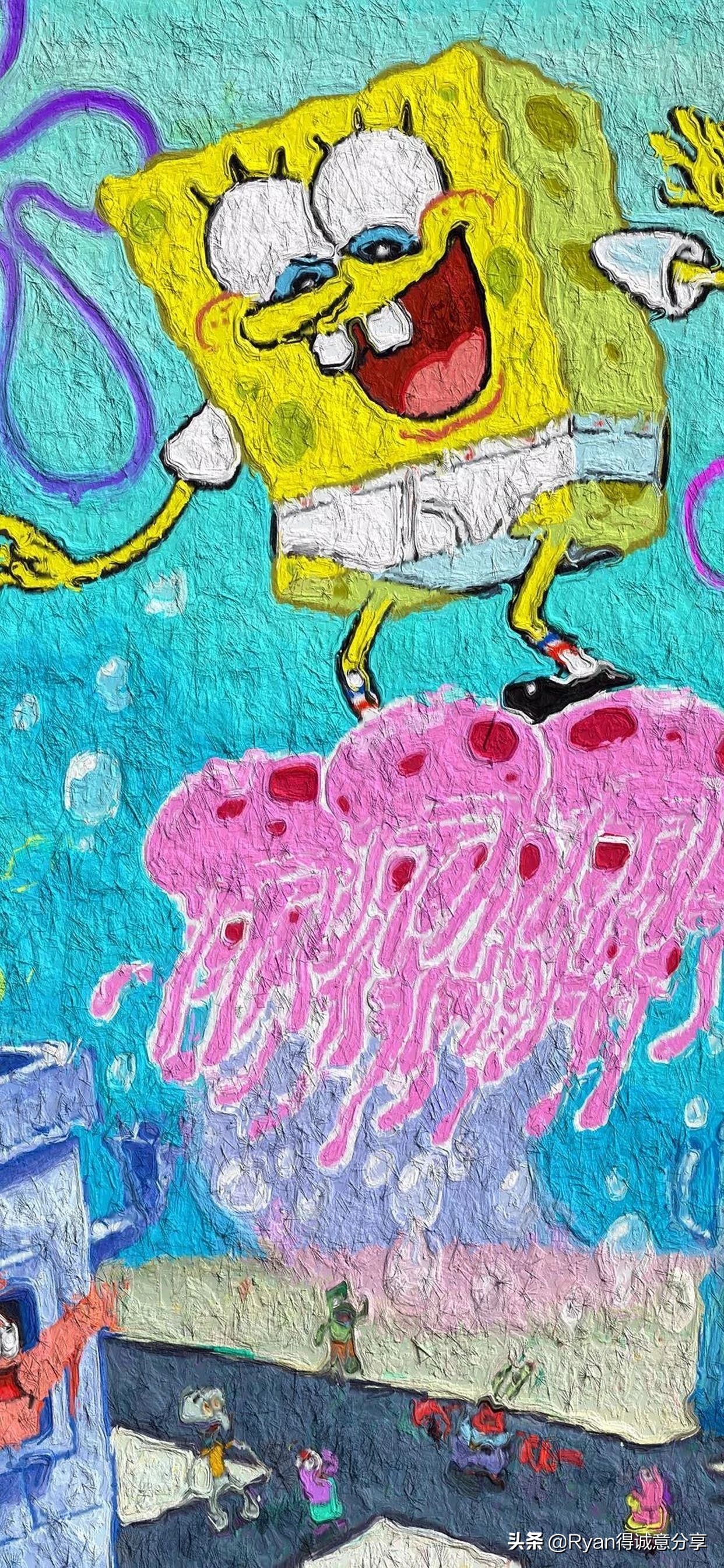 海绵宝宝詹韦连线壁纸,海绵宝宝壁纸桌面主题