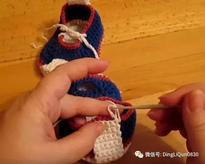 钩编鞋教程,成人鞋子的钩编视频教程