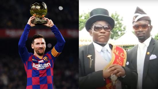 黑人抬棺魔性舞蹈爆红！1番话却矛盾：我最爱梅西巴萨主席很棒