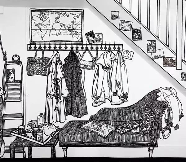 你家的墙贴,墙绘自己的家