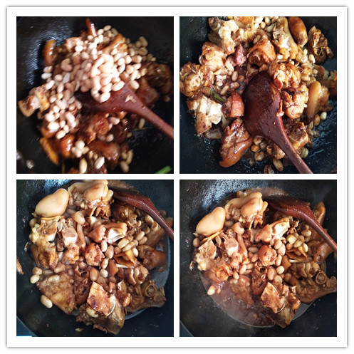 花生焖猪手电饭煲广东,砂锅花生炖猪蹄