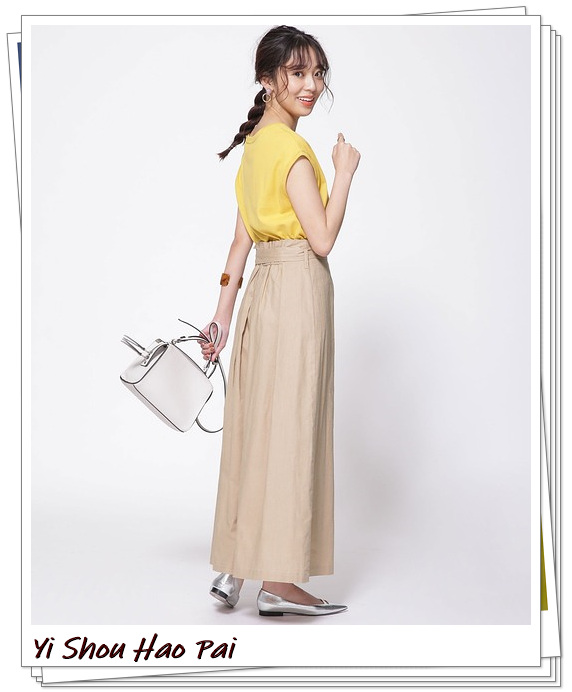亚麻垂感半身裙,洋气半身裙白色亚麻材质