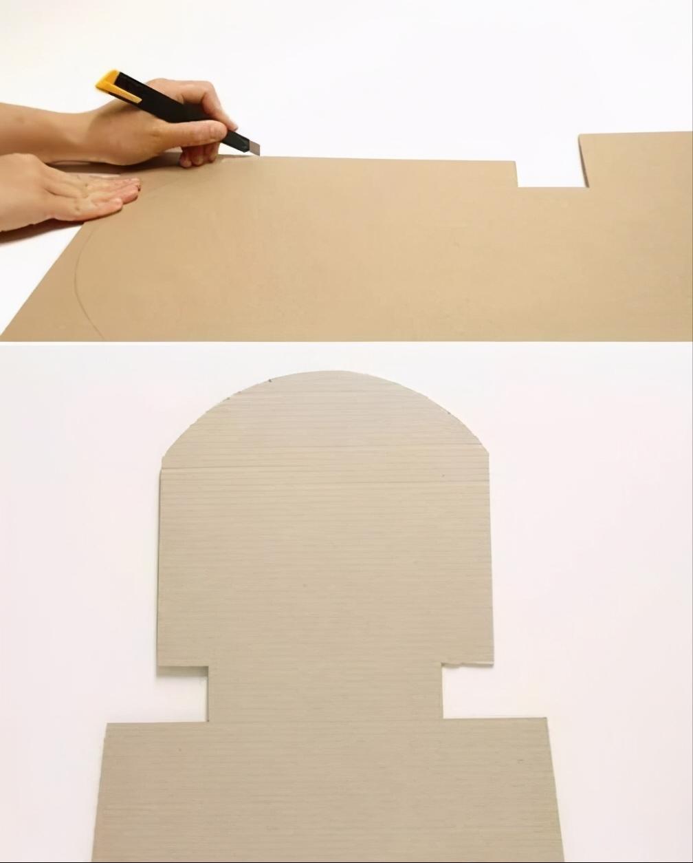 废旧纸板制作收纳盒教程,纸板自制墙壁收纳盒