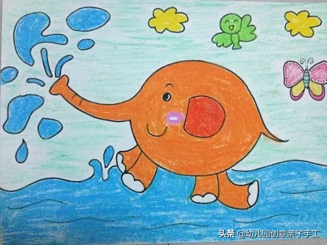 上百张幼儿园创意儿童画,儿童绘画创意3-6岁童年童画