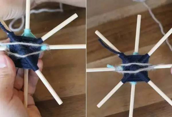 厉害，只用一次性筷子绕上毛线，开出曼荼罗花！附手工教程