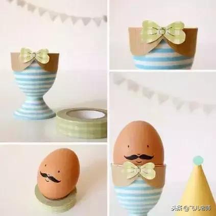 鸡蛋托手工绘画,绘蛋手工简单的