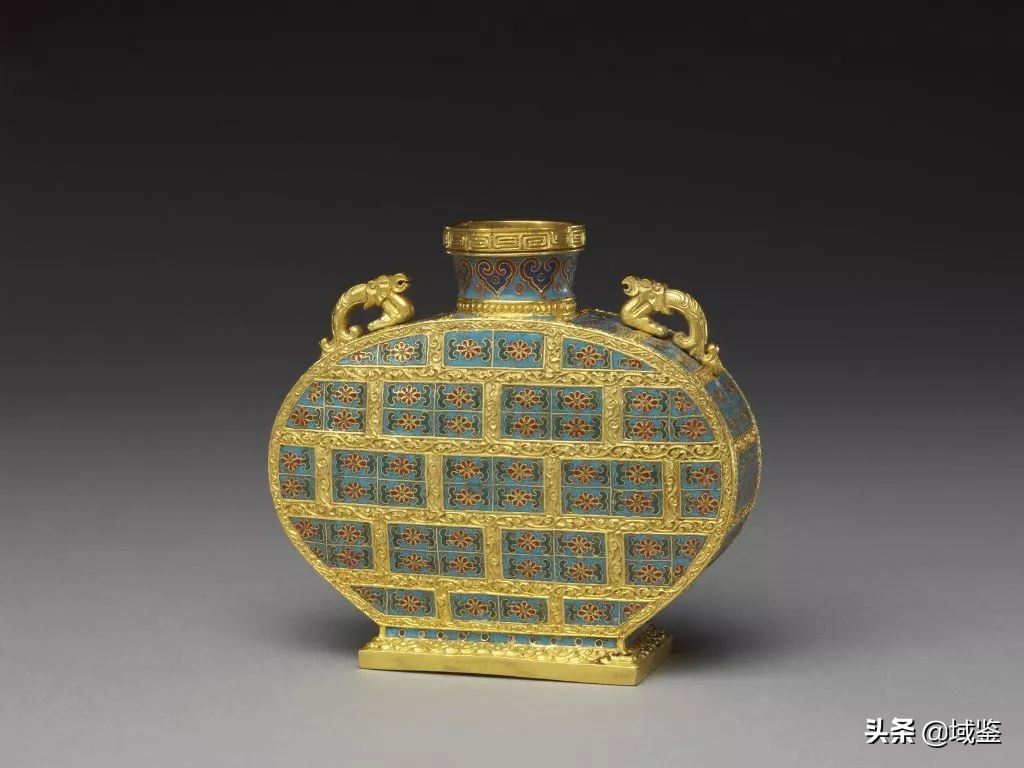 大清乾隆年制景泰蓝宫廷人物花瓶,北京金氏宫廷景泰蓝工艺品制作