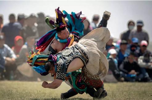 搏克摔跤小学生,蒙古式摔跤搏克