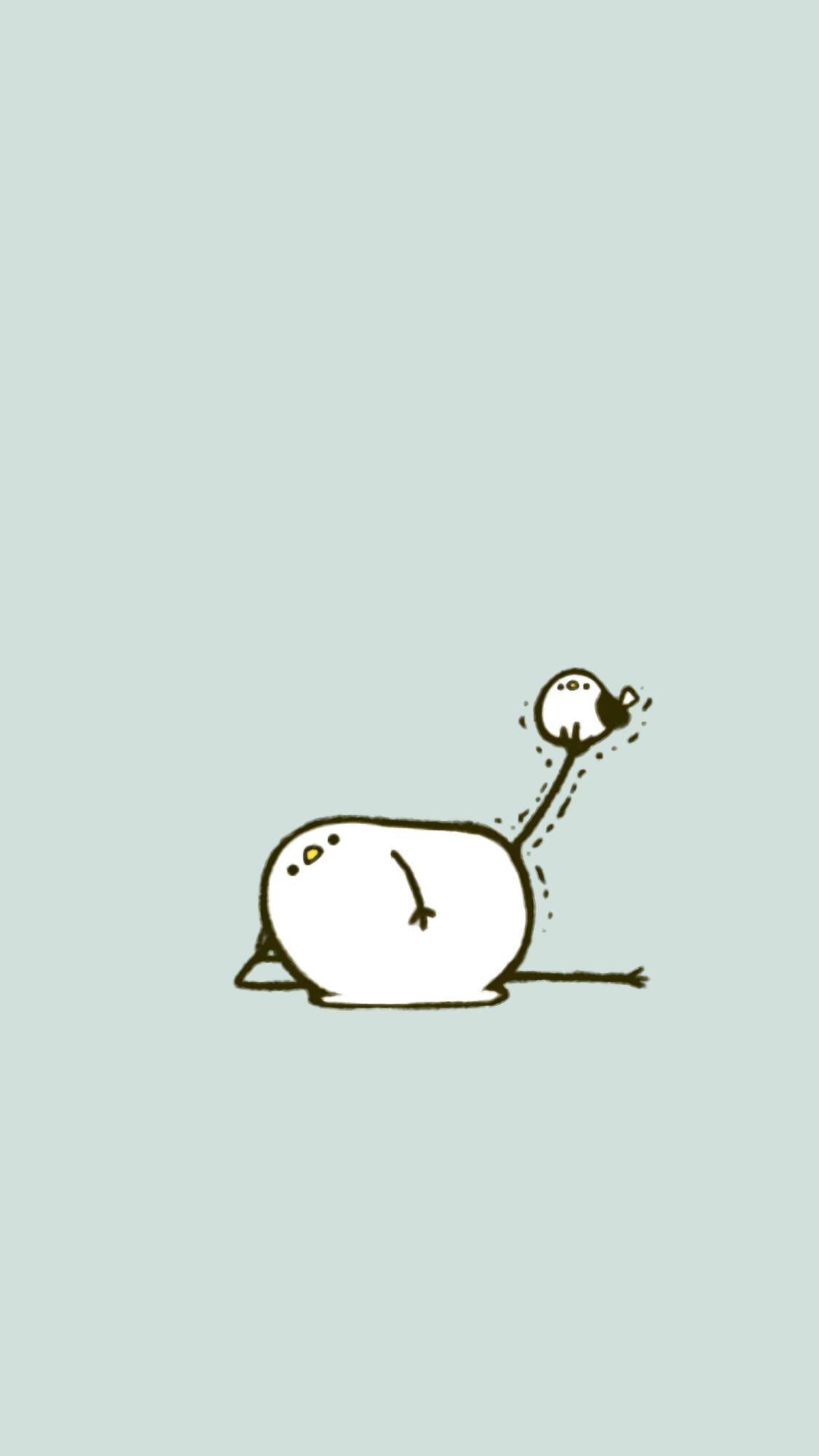 可爱壁纸卡通绿色小鸡,壁纸可爱小鸡全屏图片