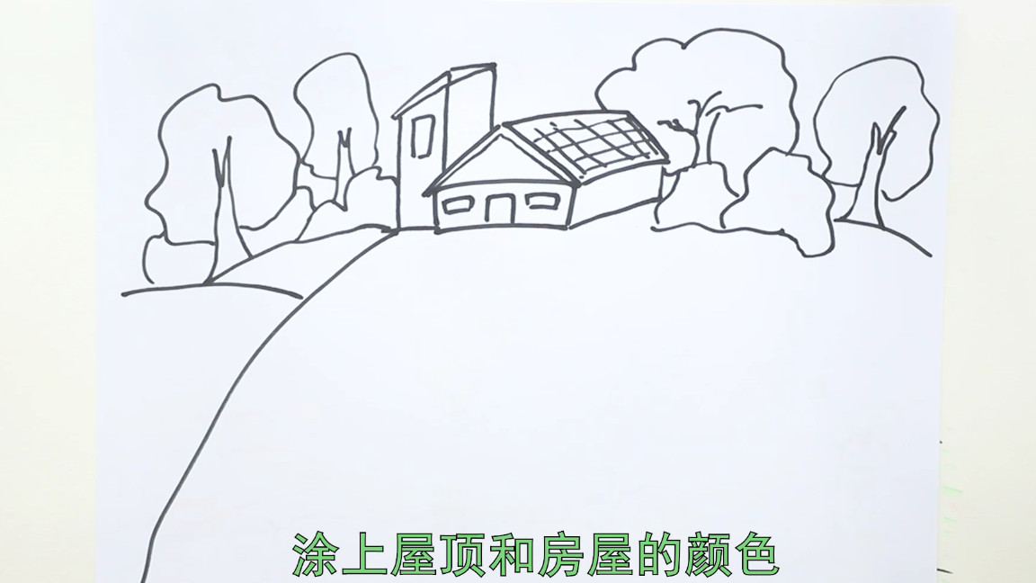 乡村美景怎么画,乡村美景怎么画梯田