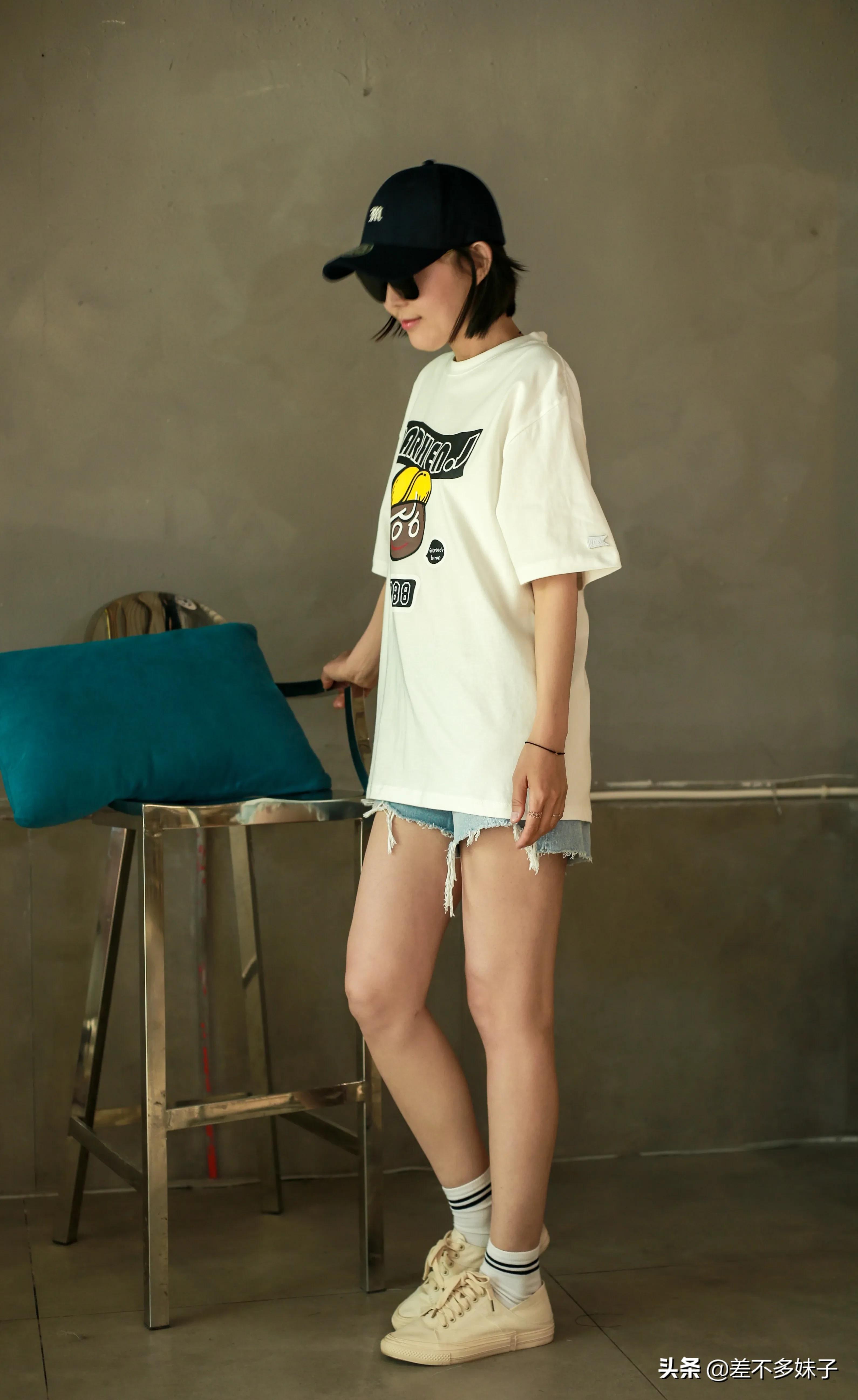 简约夏季宽松t恤ins潮牌,夏款韩系潮牌印花宽松大版t恤