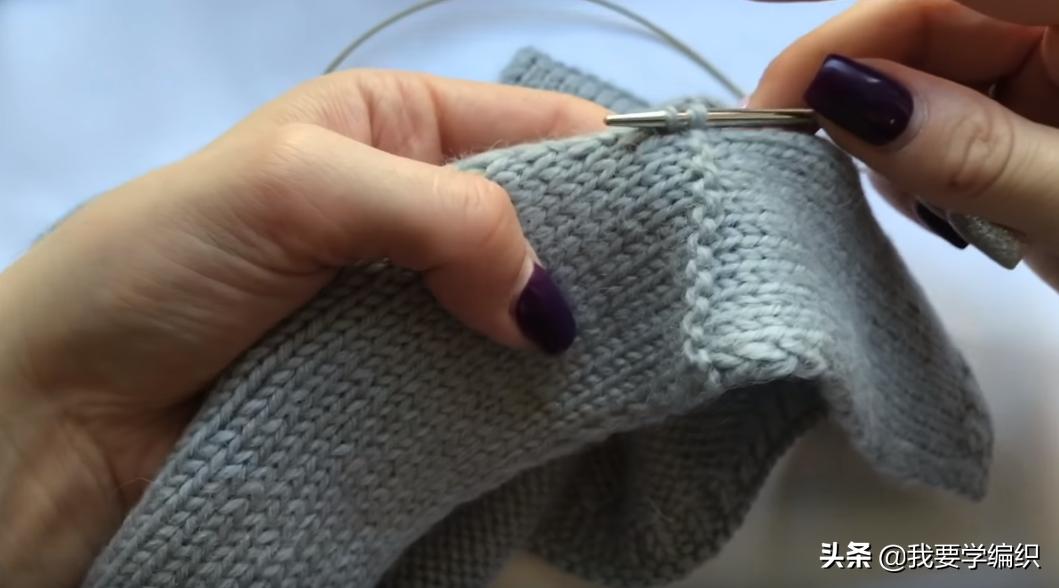 v领挑边怎么织,织毛衣织螺纹哪一个好看