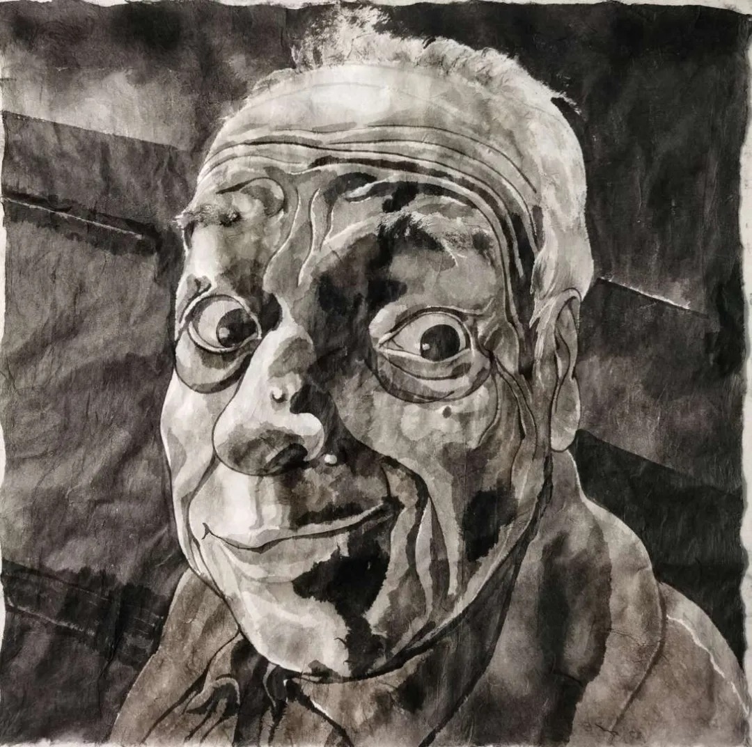 方增先水墨人物画作品欣赏图文,方力钧画自然风景