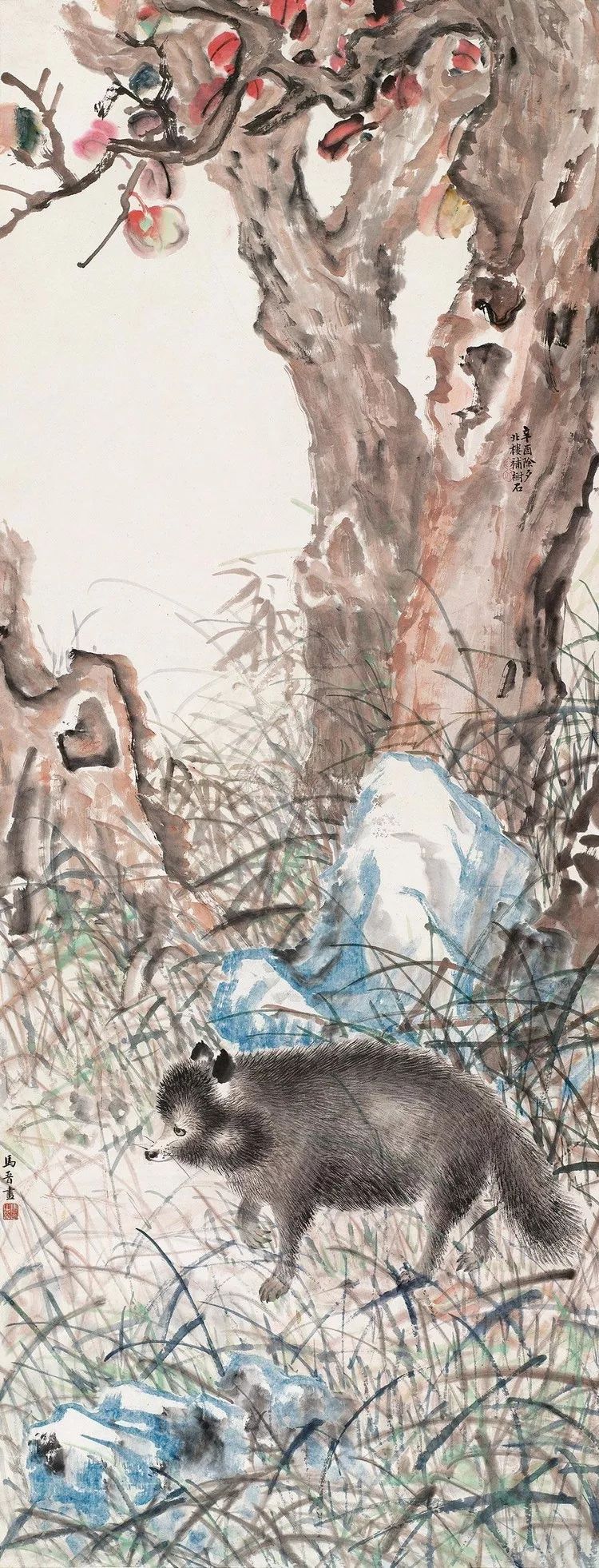 他45岁之前以临摹为主，46岁后创作即达高峰