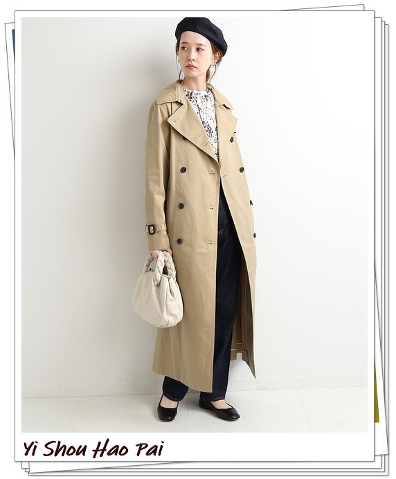 实用经典的早秋风衣穿搭示范,当你有一个黑风衣该怎么穿搭