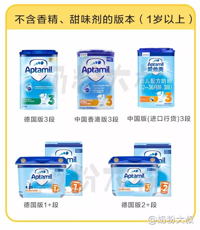 德国爱他美aptamil婴幼儿配方奶粉,爱他美有几个版本哪个最好