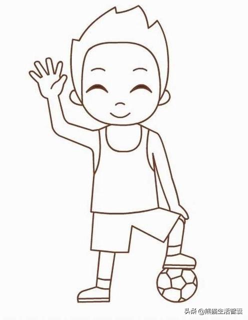 足球文化画画作品图片大全,踢球画