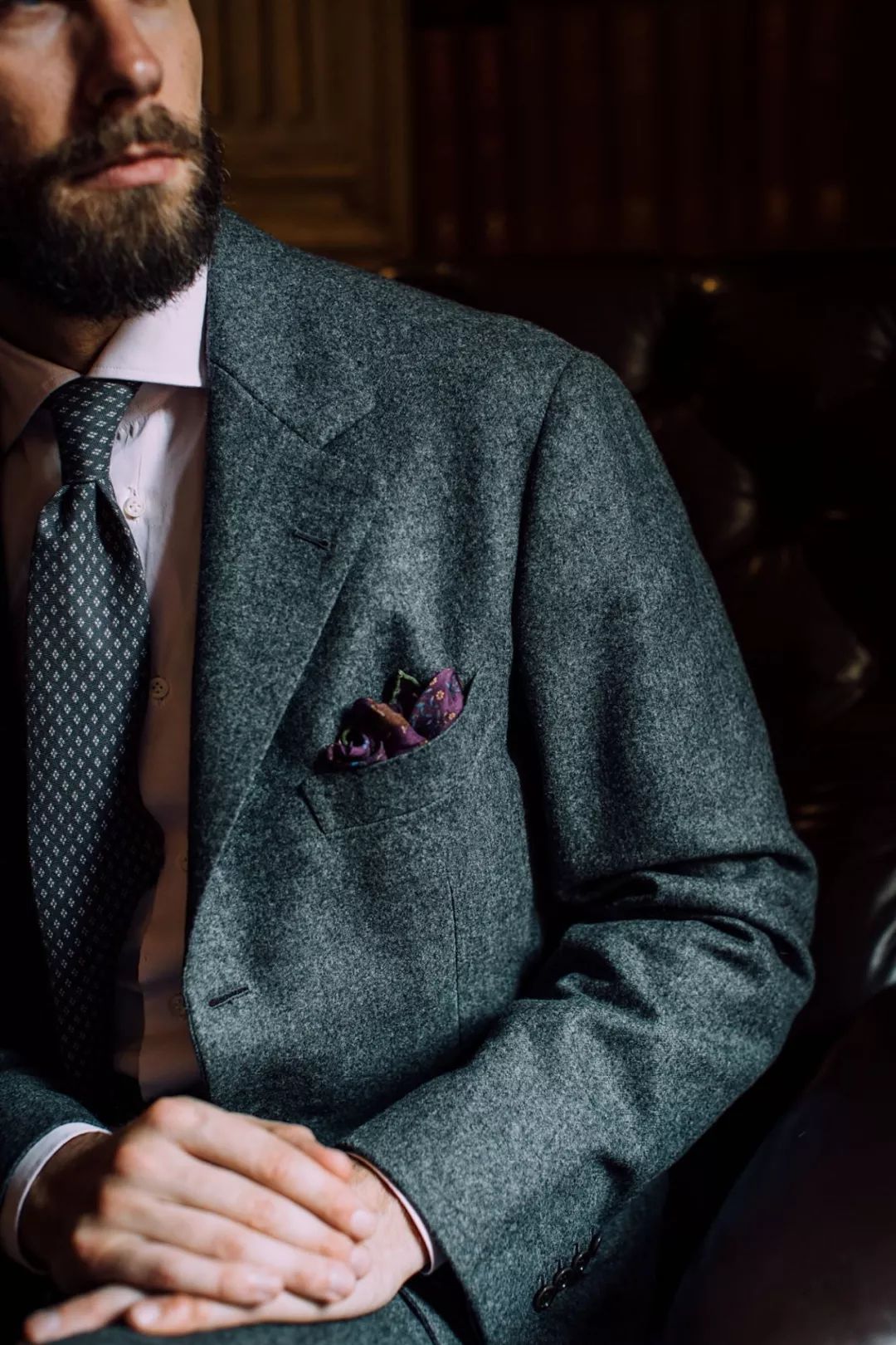 高级感法兰绒,法兰绒营造出属于绅士的冬日感性