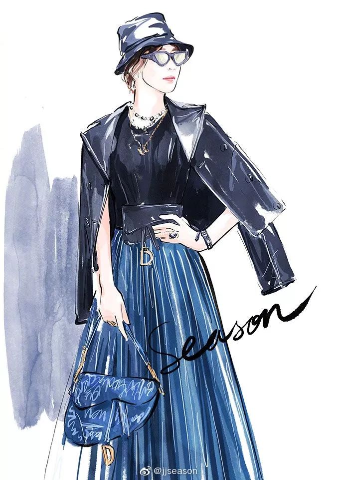 精美水墨插画,那些浪漫的水墨画插画