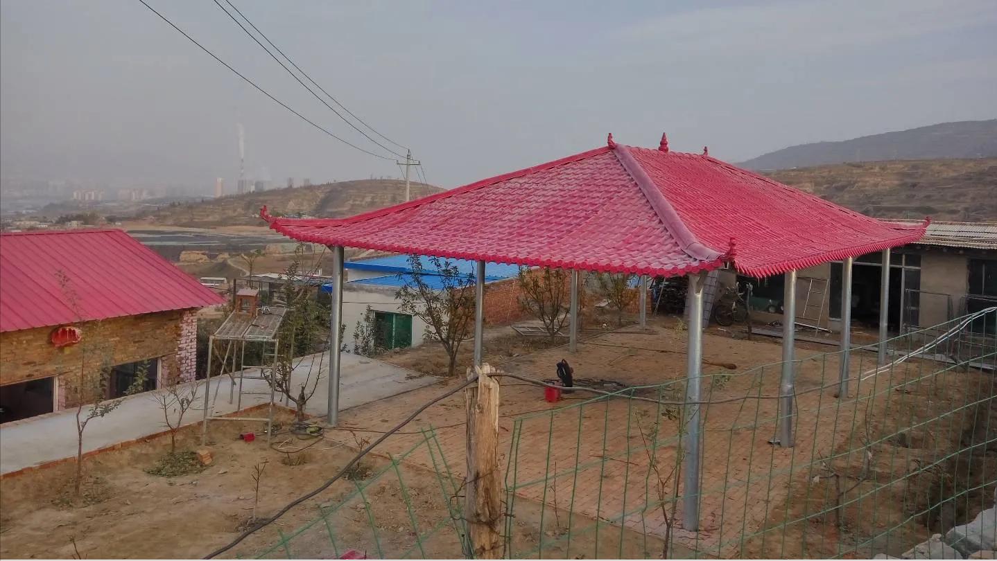 五脊四坡带翘角正确计算方法,五角凉亭制作全过程