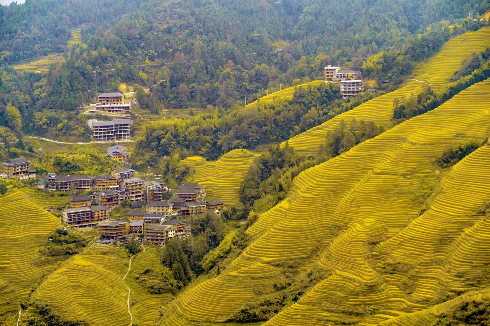 世界奇观龙脊梯田视频,世界梯田之冠桂林龙脊梯田
