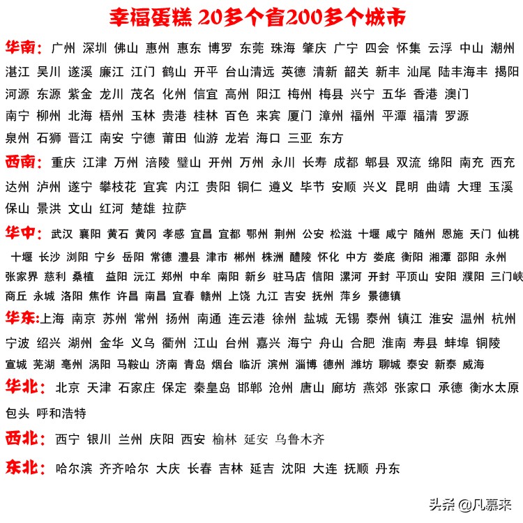 淮安最有名的蛋糕,淮安有哪些大型蛋糕店