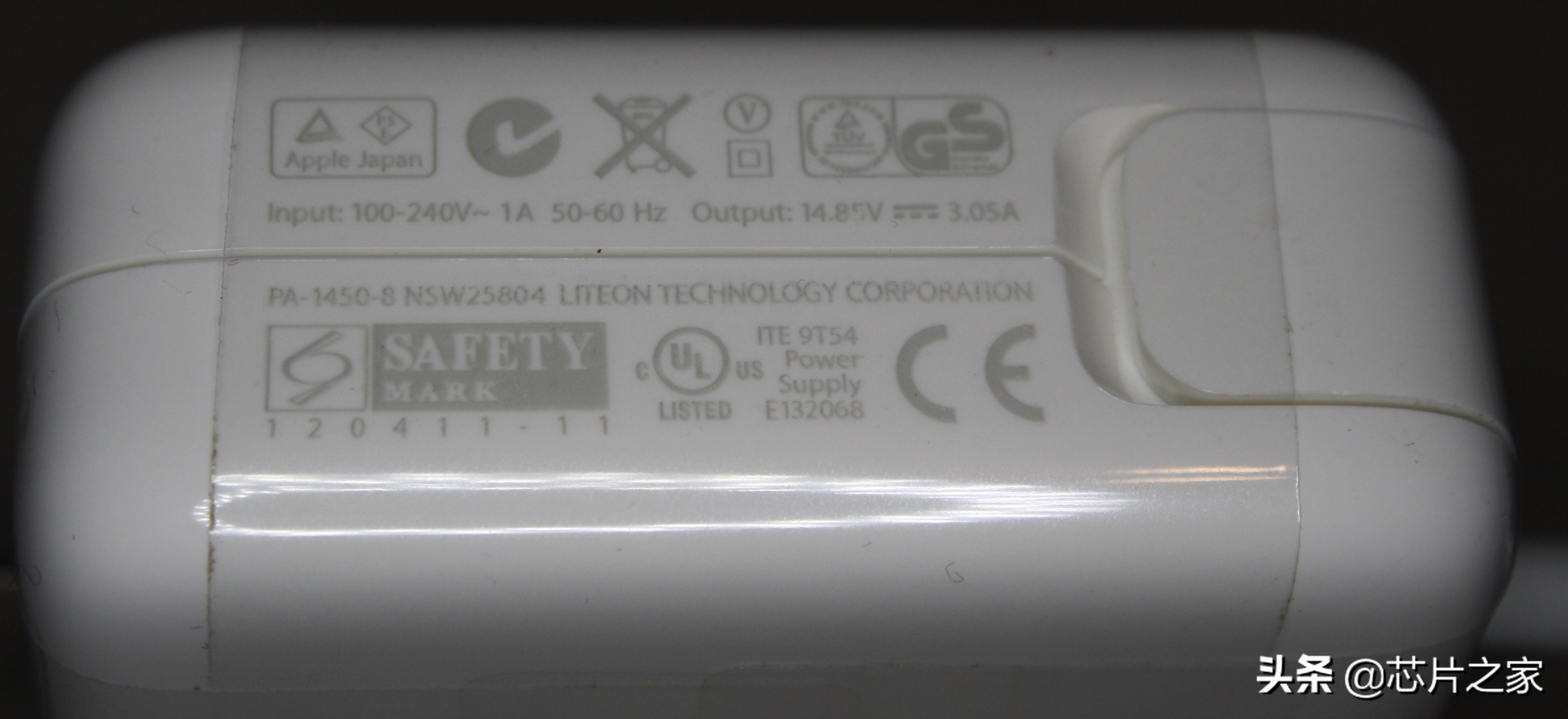 macbook61w充电器拆解,假冒苹果充电器拆解