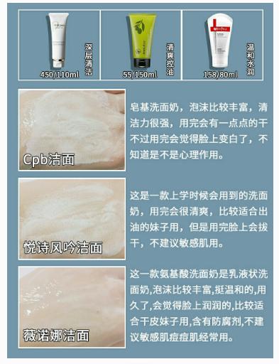 柜姐推荐美白洗面奶,氨基酸洗面奶推荐学生不挑肤质