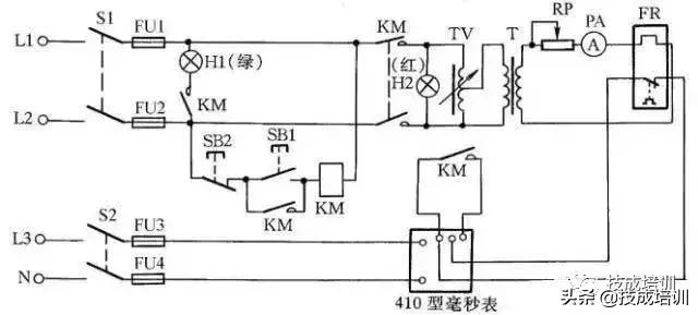 电工电路接触器接法,电工考试电机接触器接线方法