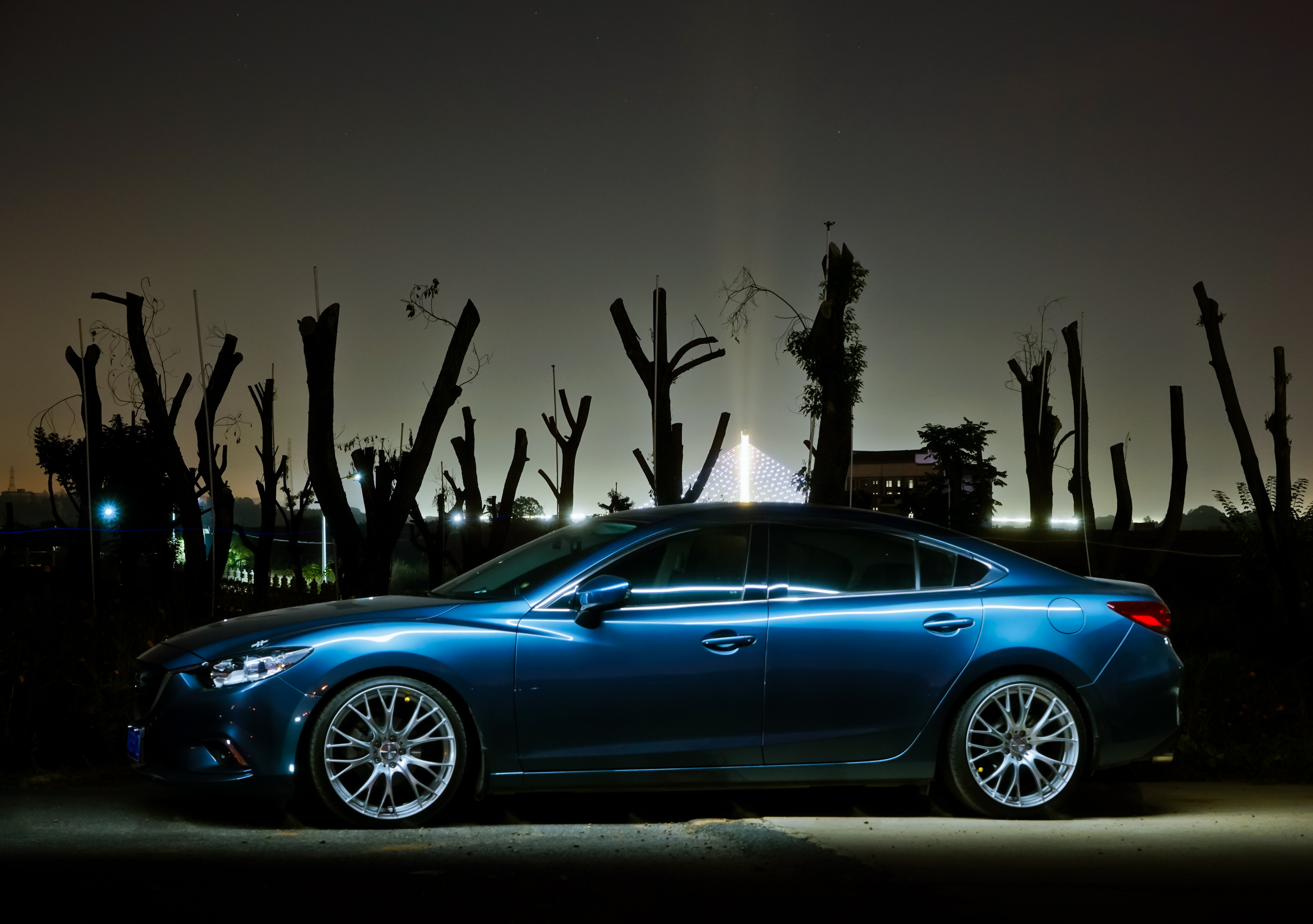 马自达阿特兹改装airbft气动避震,15年马自达阿特兹改装大包围