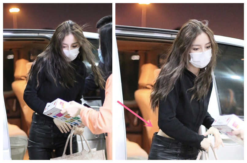 杨幂baby穿搭图,杨幂baby穿露脐装