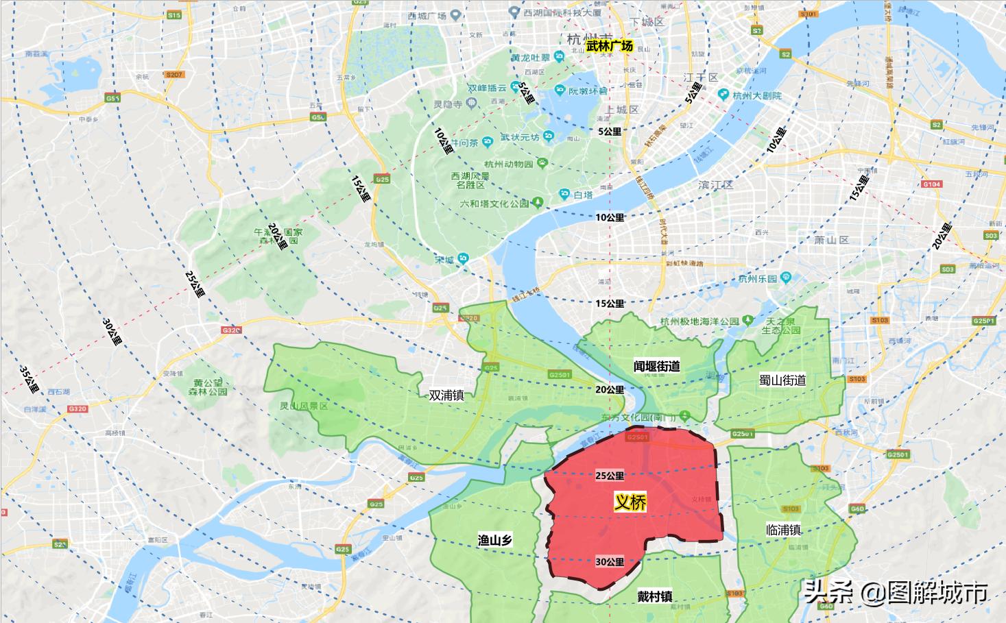 杭州城市地图全图高清版,杭州老余杭义桥