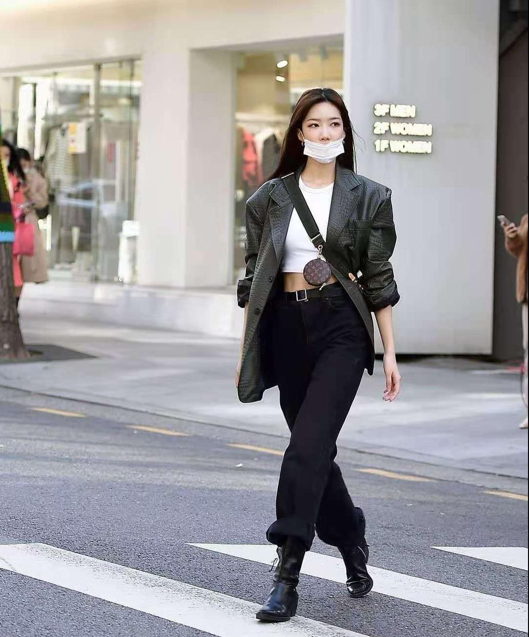 今年韩国女生流行穿搭,讲真的穿搭