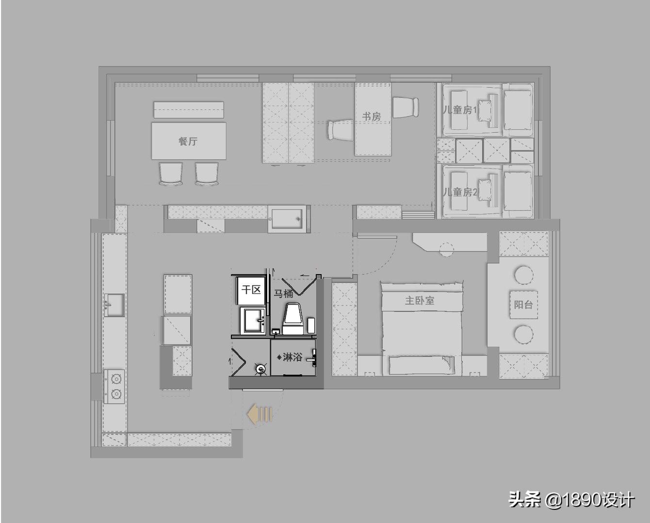 合肥66平米旧房改造,合肥70平老房改造装修